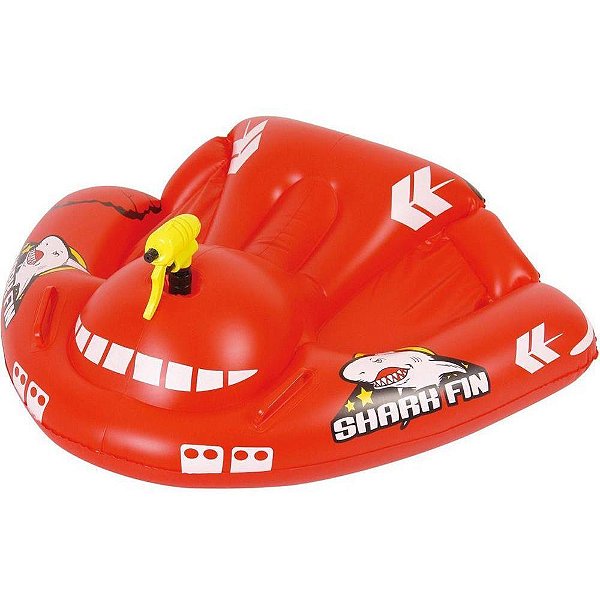 Boia Inflavel SHARK FIN C/PISTOLA 119X95CM.