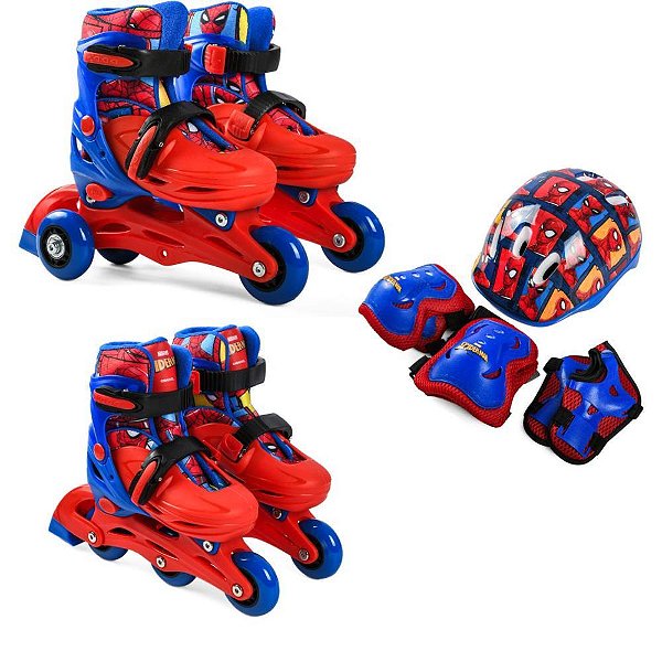 Patins Spider MAN 28-31 KIT Protecao KIT