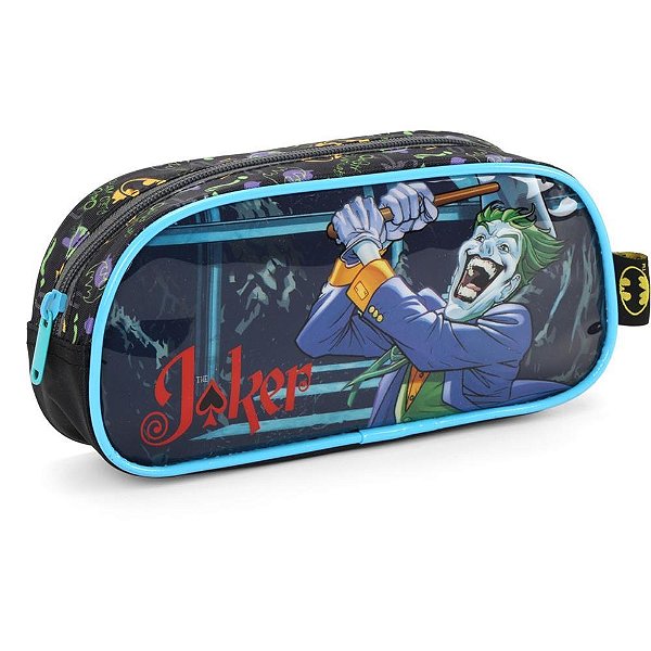 Estojo Simples Batman Tecido Preto