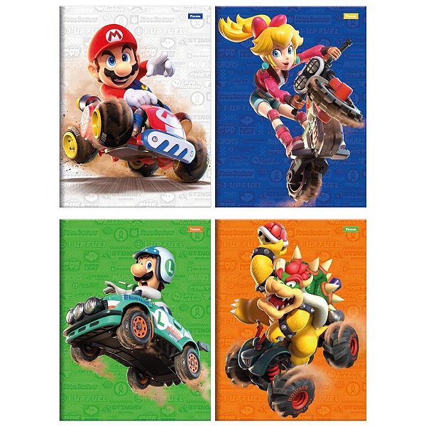 Caderno Brochurao Capa Dura Super Mario BROS 80F PCT.C/05