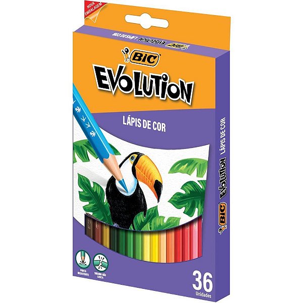 Lapis de COR Sextavado Evolution 36 Cores PCT.C/03