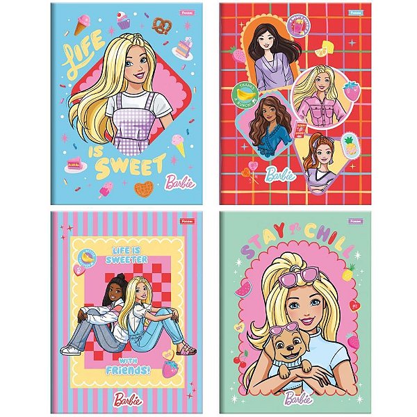 Caderno Brochurao Capa Dura Barbie 80F PCT.C/05