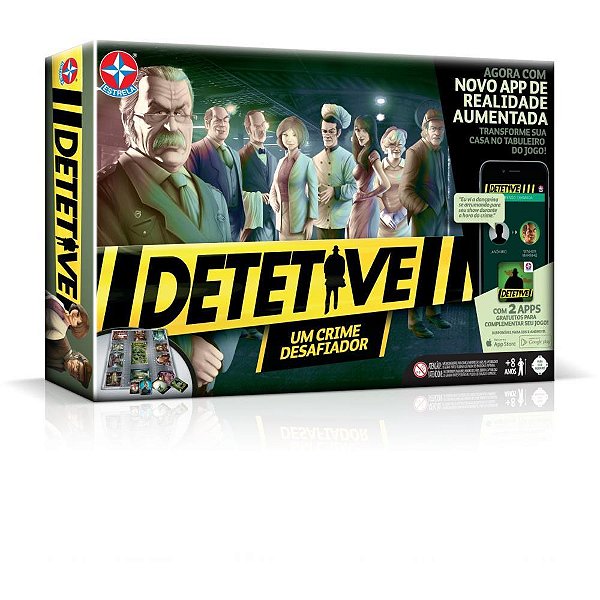Jogo de Tabuleiro Detetive a Partir de 8ANOS
