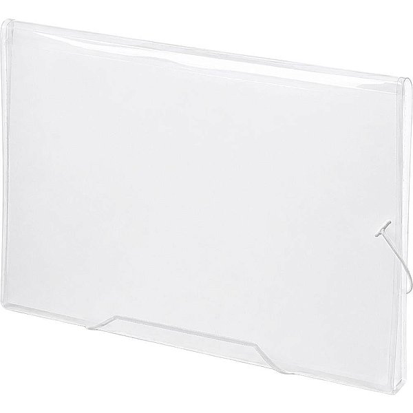 Pasta Sanfonada Plastica Oficio 12 Divisoes Cristal