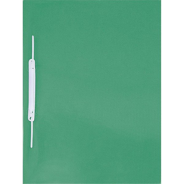 Pasta Grampo Trilho Plastica Oficio Verde PCT.C/10