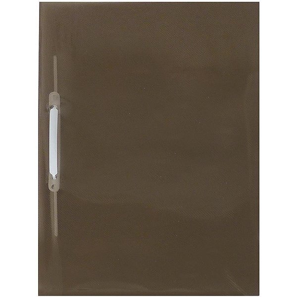 Pasta Grampo Trilho Plastica Oficio Fume PCT.C/10