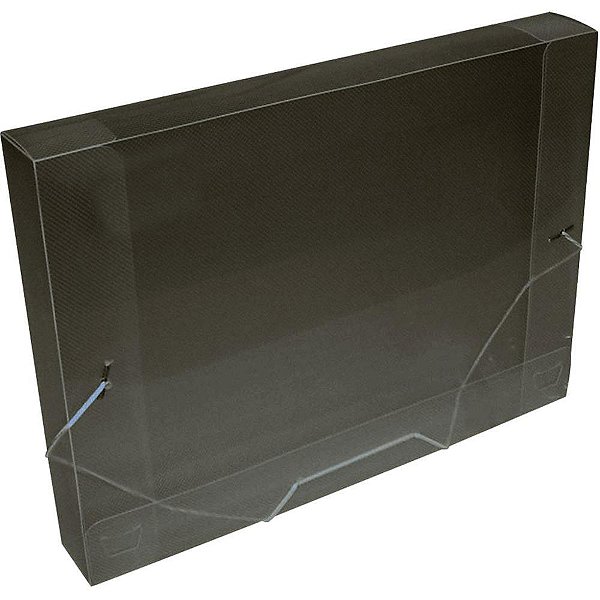 Pasta ABA Elastica Plastica Oficio 40MM Fume PCT.C/10