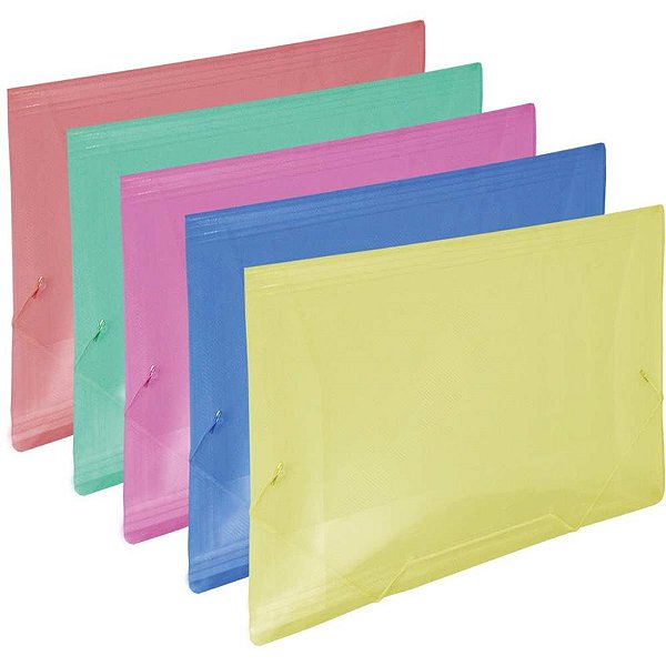 Pasta ABA Elastica Plastica Oficio Colorida Line PCT.C/10