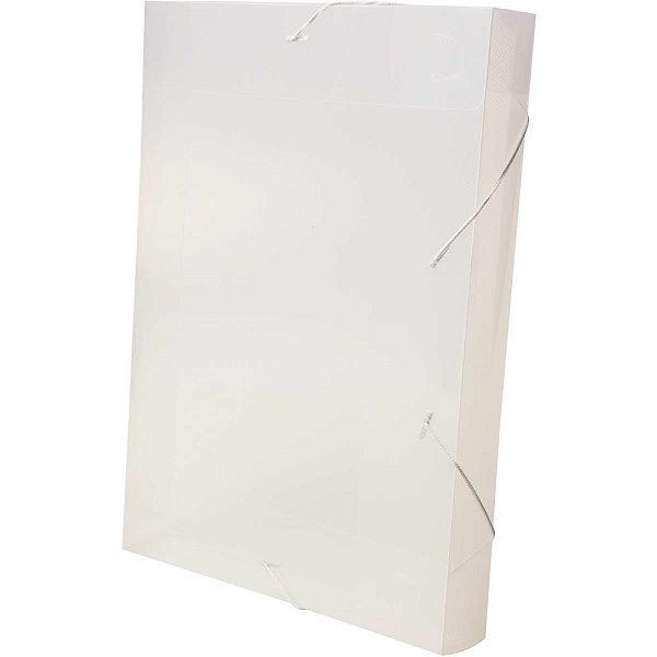 Pasta ABA Elastica Plastica Oficio 55MM Cristal Delloline PCT.C/10