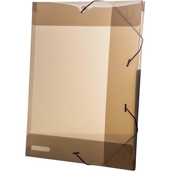 Pasta ABA Elastica Plastica Oficio 20MM Fume Delloline PCT.C/10