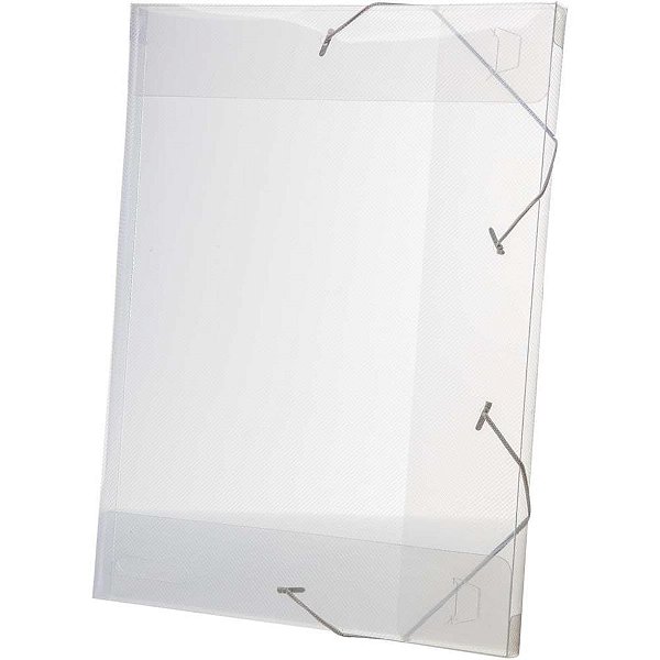 Pasta ABA Elastica Plastica Oficio 20MM Cristal Delloline PCT.C/10