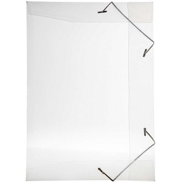 Pasta ABA Elastica Plastica Mini Oficio Delloline Cristal PCT.C/10