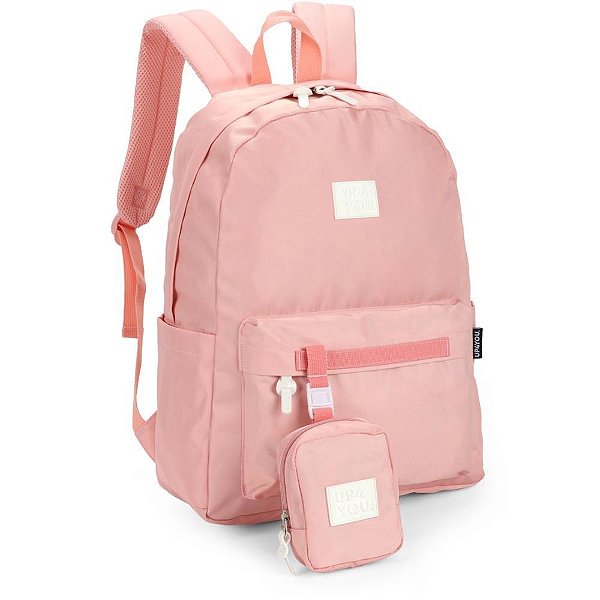 Mochila UP4YOU G Rosa C/BOLSINHA