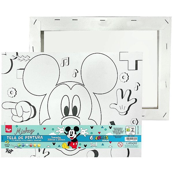 Tinta Guache Mickey Tinta+tela P/ Pintura