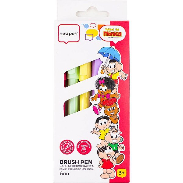 Caneta Hidrografica T.DA Monica BRUSH Pen PERF.6CO Estojo