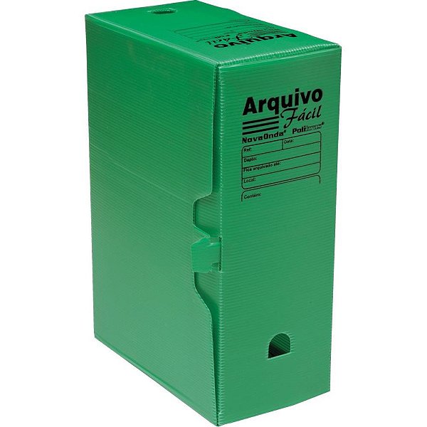 Arquivo Morto Polipropileno Facil Novaonda Verde PCT.C/10