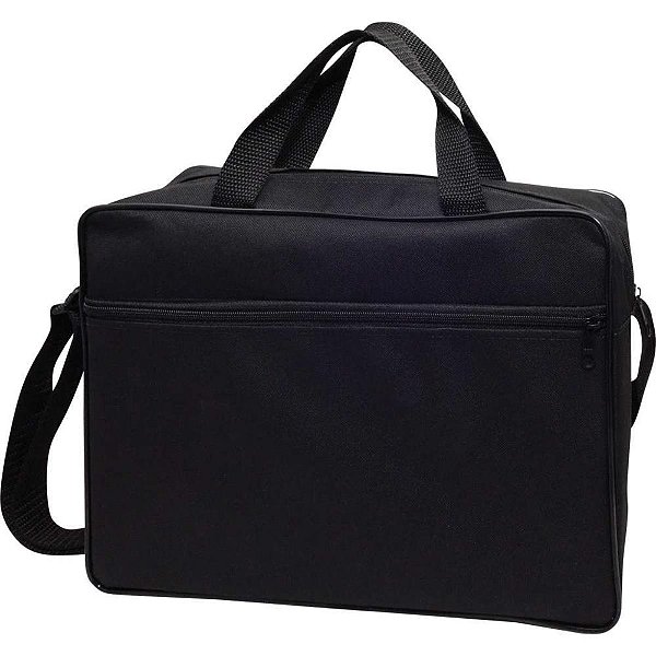 Bolsa Carteiro NYLON Preta C/ALCA 37X25X9CM