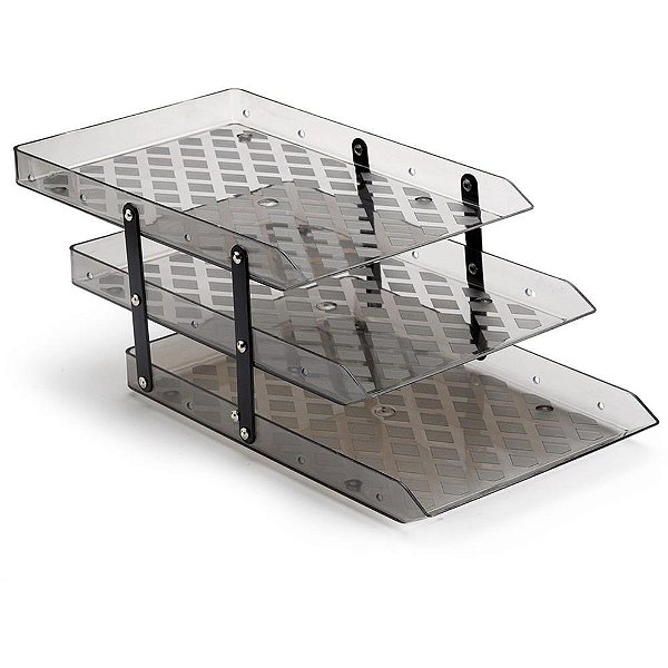 Caixa Correspondencia Tripla Movel Fume Selada