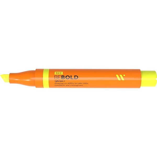 Caneta Marca Texto BE BOLD Yellow Bee Neon CX.C/12