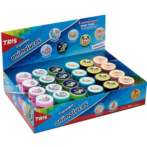 Carimbo Pedagogico Animalucos 06 Modelos Sortidos DP.C/24