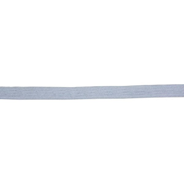 Elastico Costura Algodao Chato 6MMX100M Branco Rolo