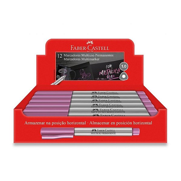 Pincel Marcador Permanente Supersoft 1.0 Metalico RS CX.C/12