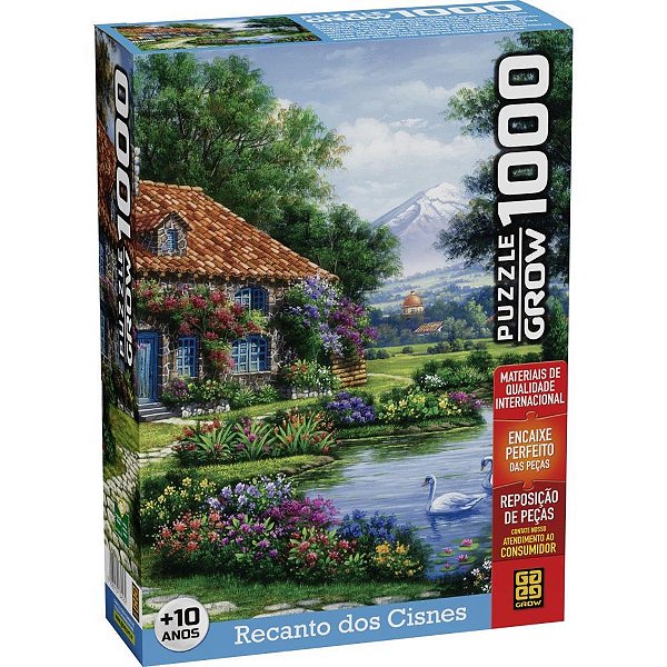 QUEBRA-CABECA Cartonado Recanto dos Cisnes 1000 Pecas