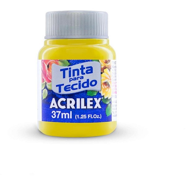 Tinta para Tecido Fosca 37ML Amarelo Limao Duzia
