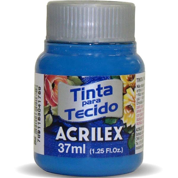 Tinta para Tecido Fosca 37ML Azul Ceruleo Duzia