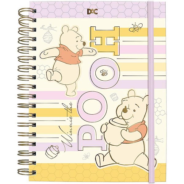 Caderno 01X1 Cp.dura Colegial Pooh SMART C/ELASTICO 80F