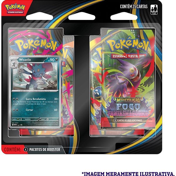 Jogo de Cartas Pokemon ME02 Fogo Fantasmagori BL.C/04