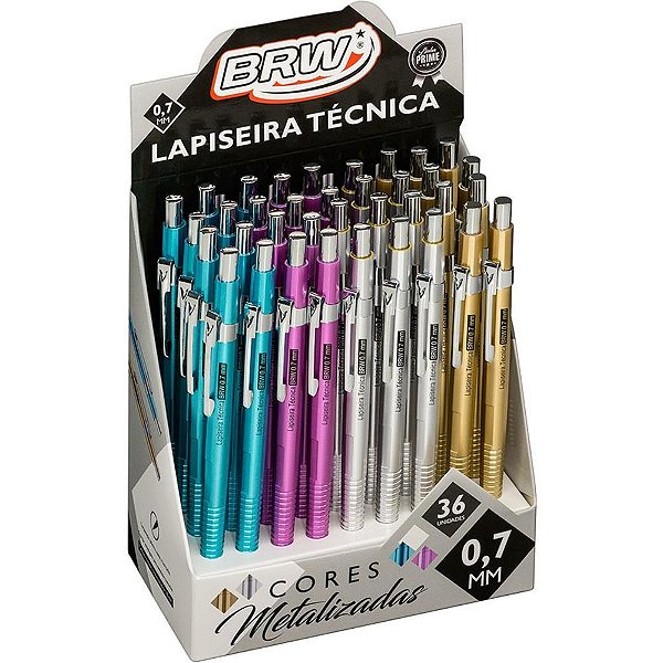 Lapiseira 0.7MM Tecnica Metalizada 4CORES (S) DP.C/36