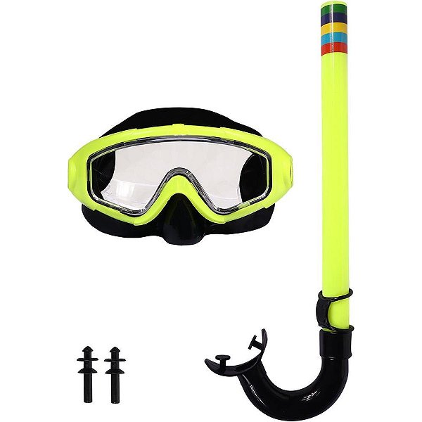 Acessorio P /PISCINA/PRAIA Snorkel KIT C/MASCARA Caribe
