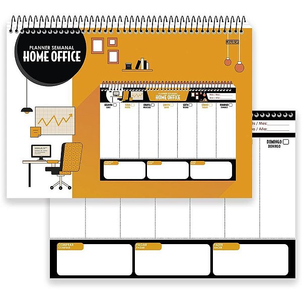AGENDA/PLANNER Permanente Home Office ESP.53F.320X220MM PCT.C/10