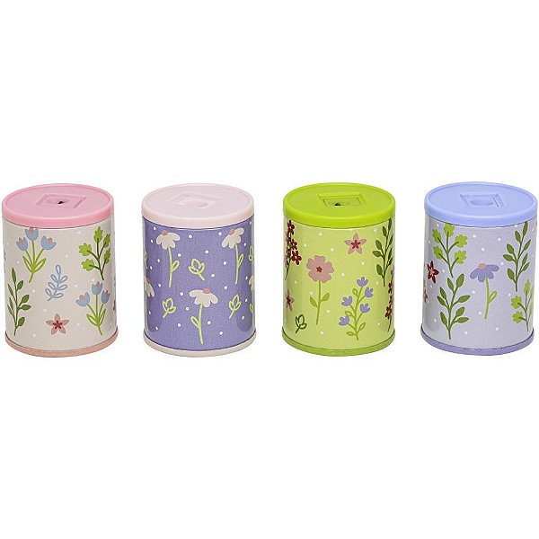 Apontador com Deposito Decor. Sophia Martins 4 Cores DP.C/12