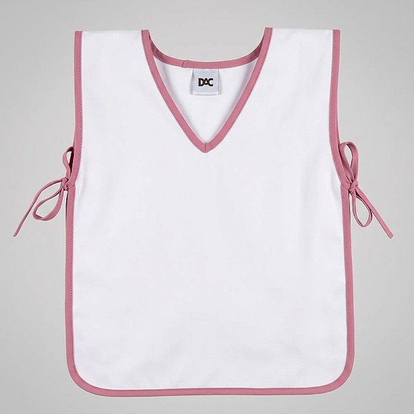 Avental Escolar Liso Rosa 39X76CM