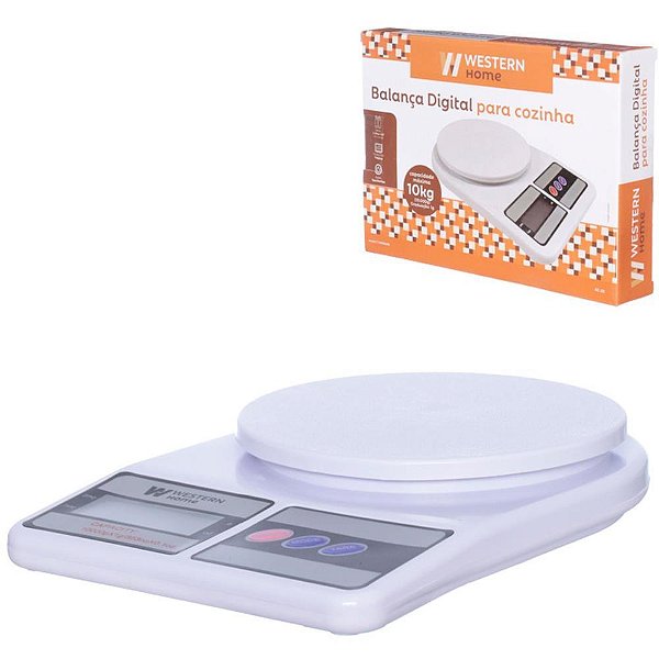 Balanca de Cozinha Digital ATE 10KG Branca