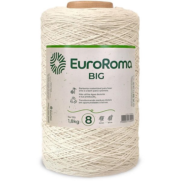 Barbante CRU 1,8KG 4/8 Fios Rolo 1371M