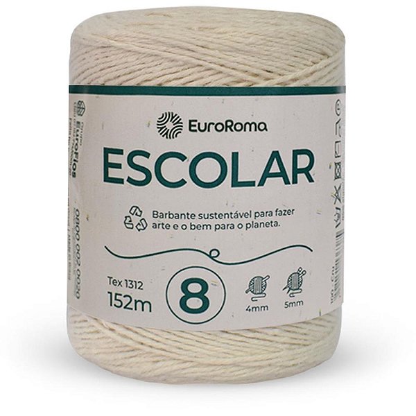 Barbante CRU 200G Escolar 4/8 Fios RL 152M PCT.C/04