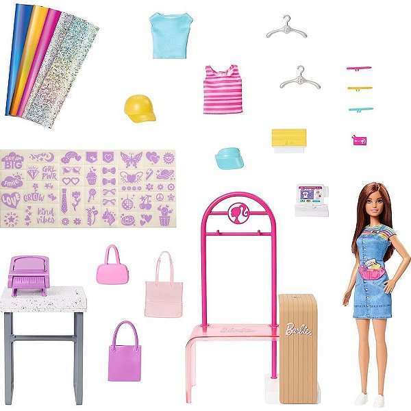 Barbie Profissoes Conjunto Estilista de Moda