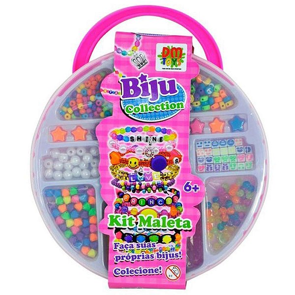 Bijuteria e Micanga KIT Maleta Biju Sortido KIT