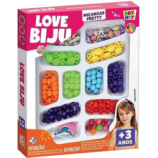 Bijuteria e Micanga Love Biju PRETTY 170PCS+FIO
