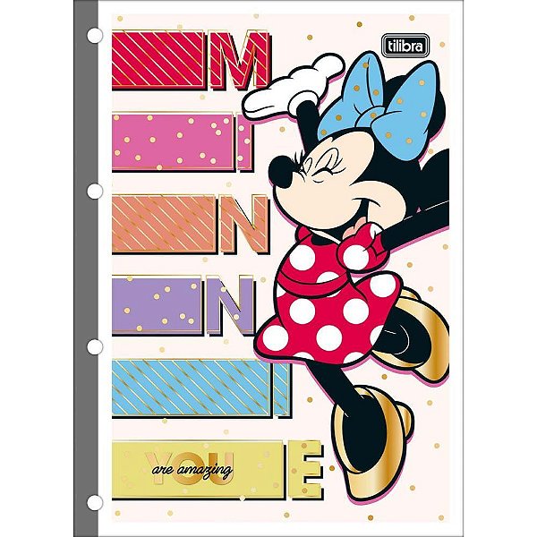 Bloco para Fichario Universit. Minnie 80FLS PCT.C/05