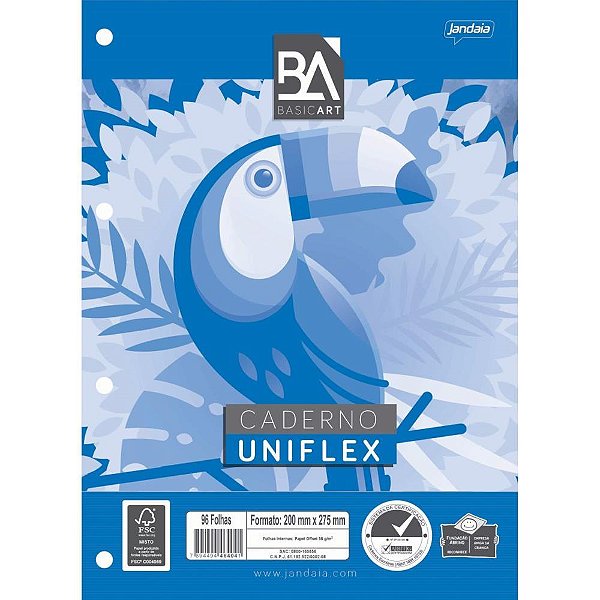 Bloco para Fichario Universit. Uniflex 96FLS. PCT.C/10