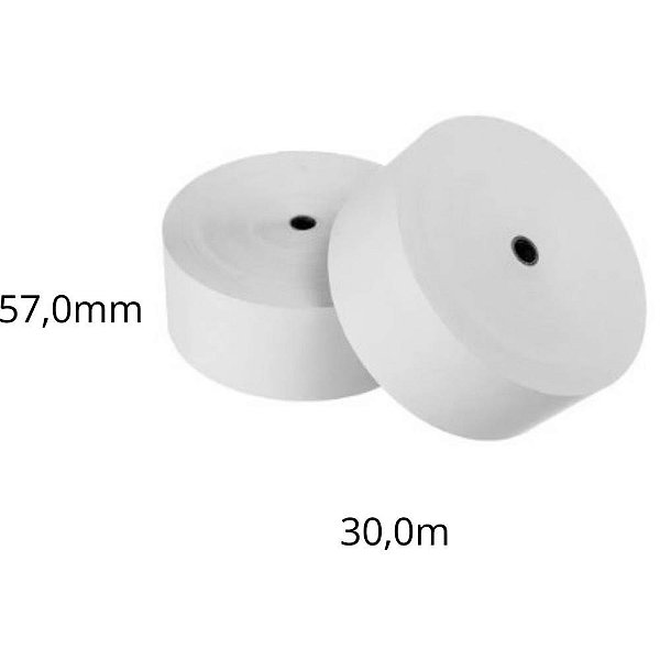 Bobina Calculadora 57MMX30M.1 Via S/TUBETE CX.C/30