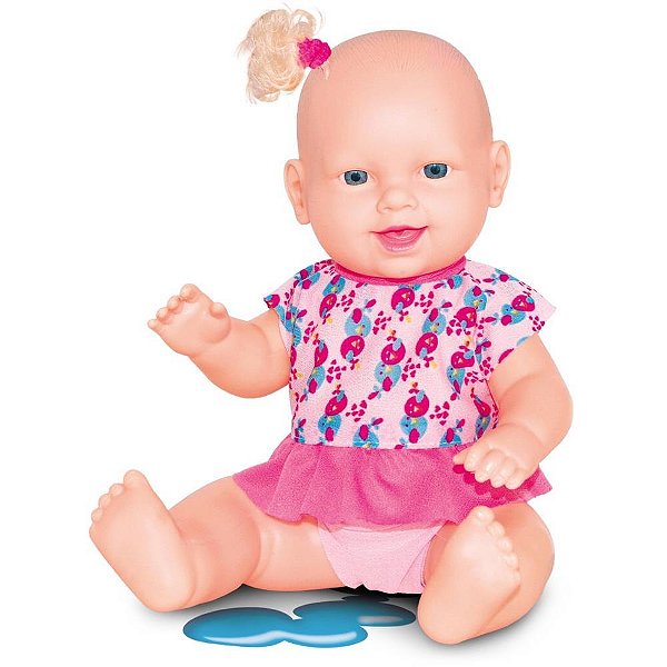 Boneca com Mecanismo Tekinha FAZ Xixi C/ Mamadeira