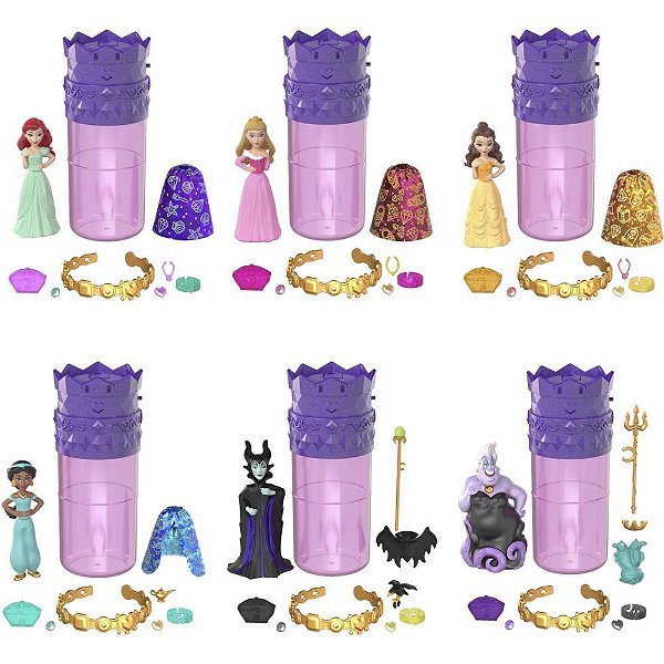 Boneca Disney Princesas Mini Royal REV. 2 Sortido