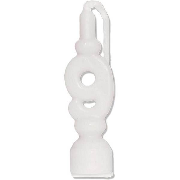 Vela para Aniversario N.09 Branca CX.C/10