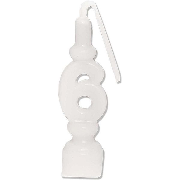 Vela para Aniversario N.06 Branca CX.C/10