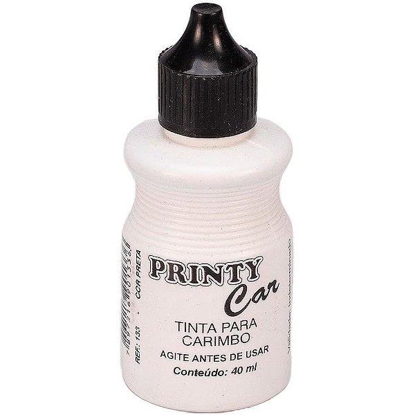 Tinta para Carimbo 40ML Preta CX.C/12 (7897216901336)